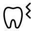 A black icon of a dental mirror and probe, commonly used for dental examinations.